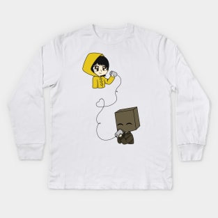 little nightmares mono and six chibi Kids Long Sleeve T-Shirt